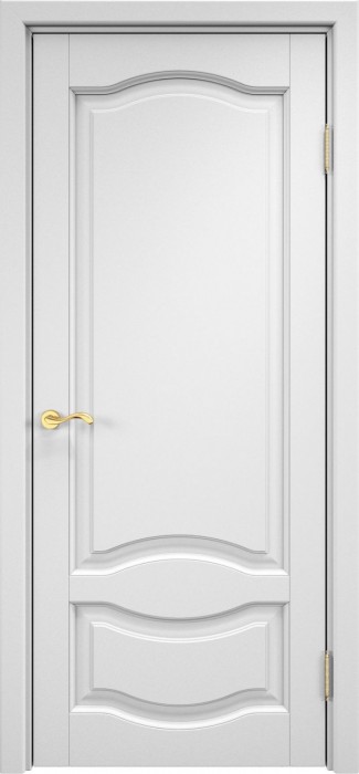 Двери в интерьере - Дверь Итальянская Легенда массив ольхи ОЛ33 эмаль белая, глухая
