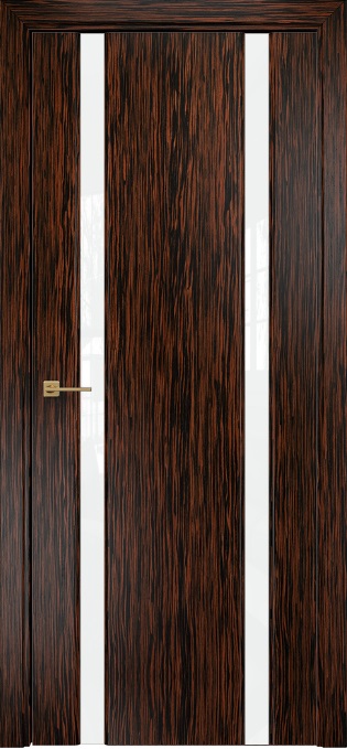 Двери в интерьере - Дверь Оникс Престиж 2 эбен, глухая, триплекс белый