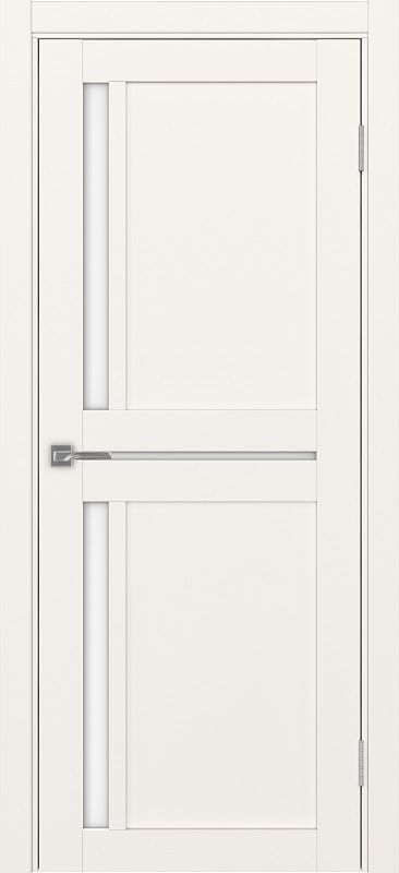 Двери в интерьере - Дверь Эко 523.221 бежевый, lacobel белый