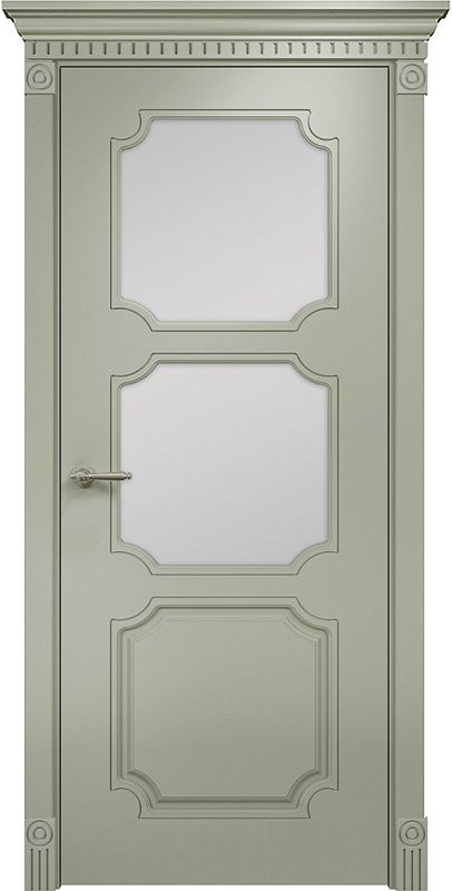 Двери в интерьере - Дверь Оникс Валенсия фрезерованная эмаль RAL 7038, сатинат
