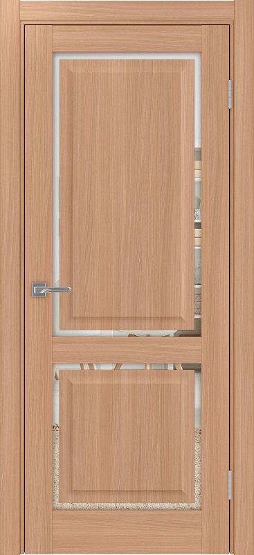 Двери в интерьере - Дверь Эко 602С.2121 ОФ4 ясень темный, зеркало