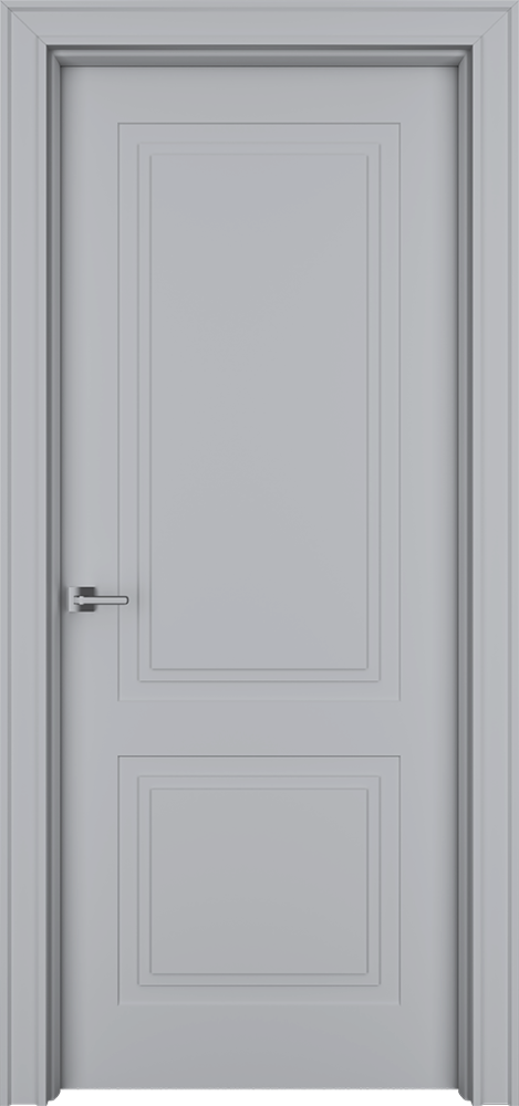 Двери в интерьере - Дверь Паспарту-2 эмаль RAL 7047, глухая