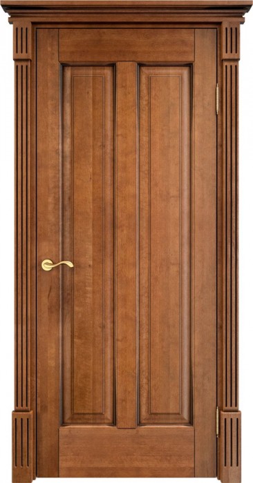 Двери в интерьере - Дверь Итальянская Легенда массив ольхи ОЛ102 орех 10% с патиной, глухая
