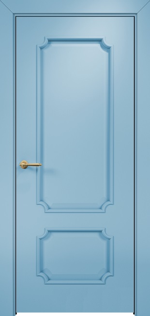 Двери в интерьере - Дверь Оникс Палермо эмаль голубая, глухая