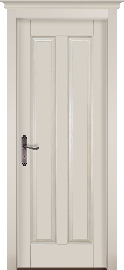 Двери в интерьере - Дверь ОКА массив ольхи Сорренто эмаль слоновая кость, глухая