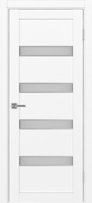 Двери в интерьере - Дверь Эко 505.12 АПС белый снежный молдинг SC, сатинат