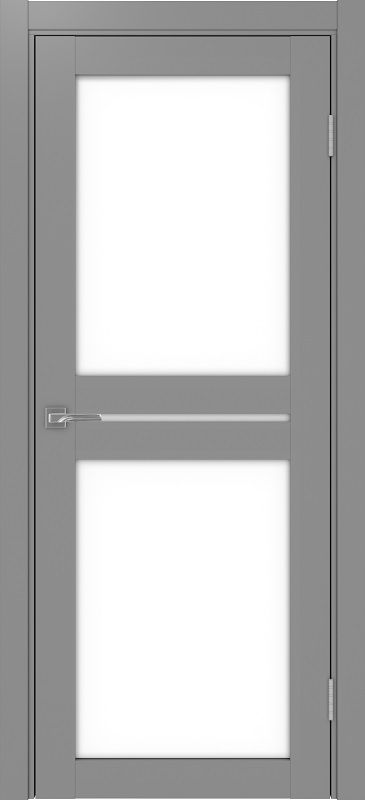 Двери в интерьере - Дверь Эко 520.222 серый, lacobel белый