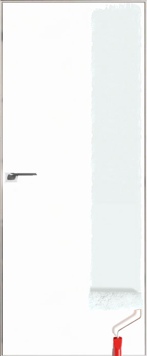 Двери в интерьере - Дверь скрытая под покраску Invisible-3, 2,0 м, кромка AL, 40 мм