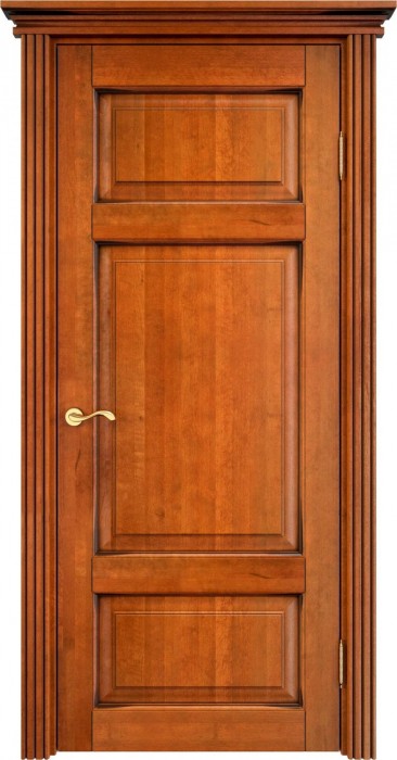 Дверь ПМЦ массив ольхи ОЛ55 медовый с патиной орех, глухая. Фото №3