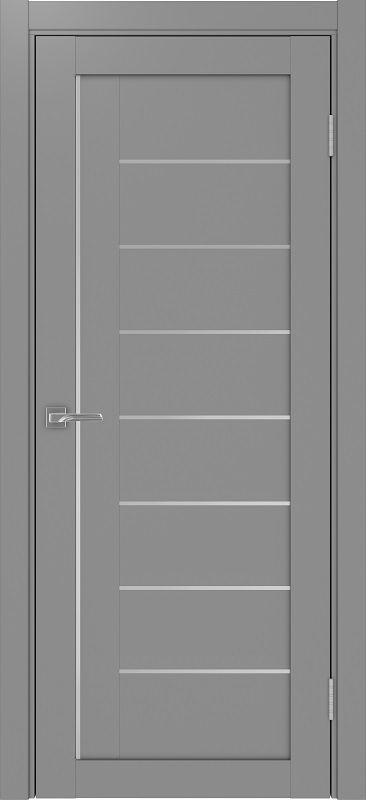 Двери в интерьере - Дверь Эко 524.11 АПП серый молдинг SC, глухая