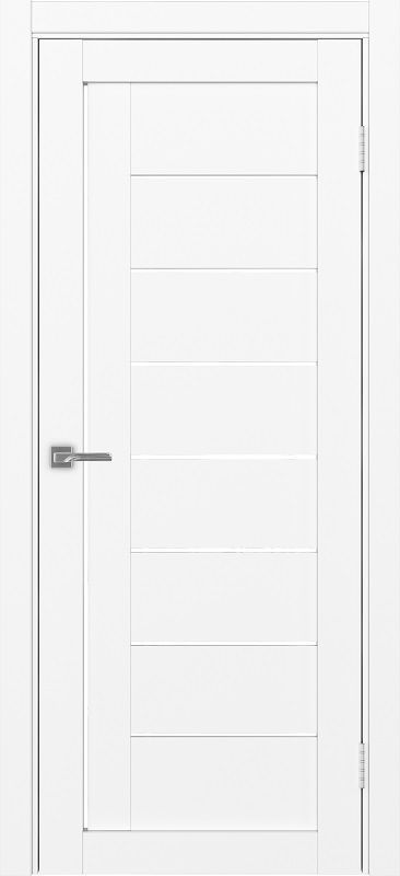 Двери в интерьере - Дверь Эко 524.21 белый снежный, lacobel белый
