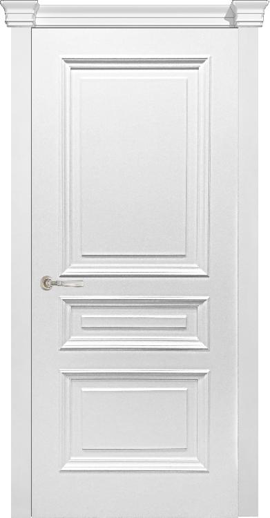 Двери в интерьере - Дверь V Багетто-1 эмаль белая, глухая