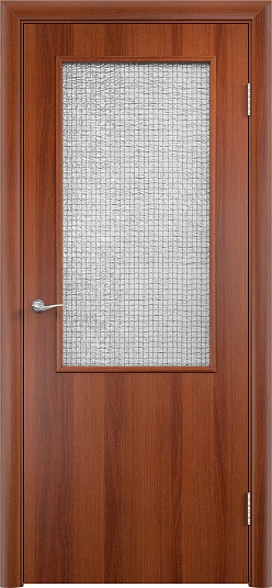 Двери в интерьере - Дверь усиленная V финиш-пленка итальянский орех, армированное 58