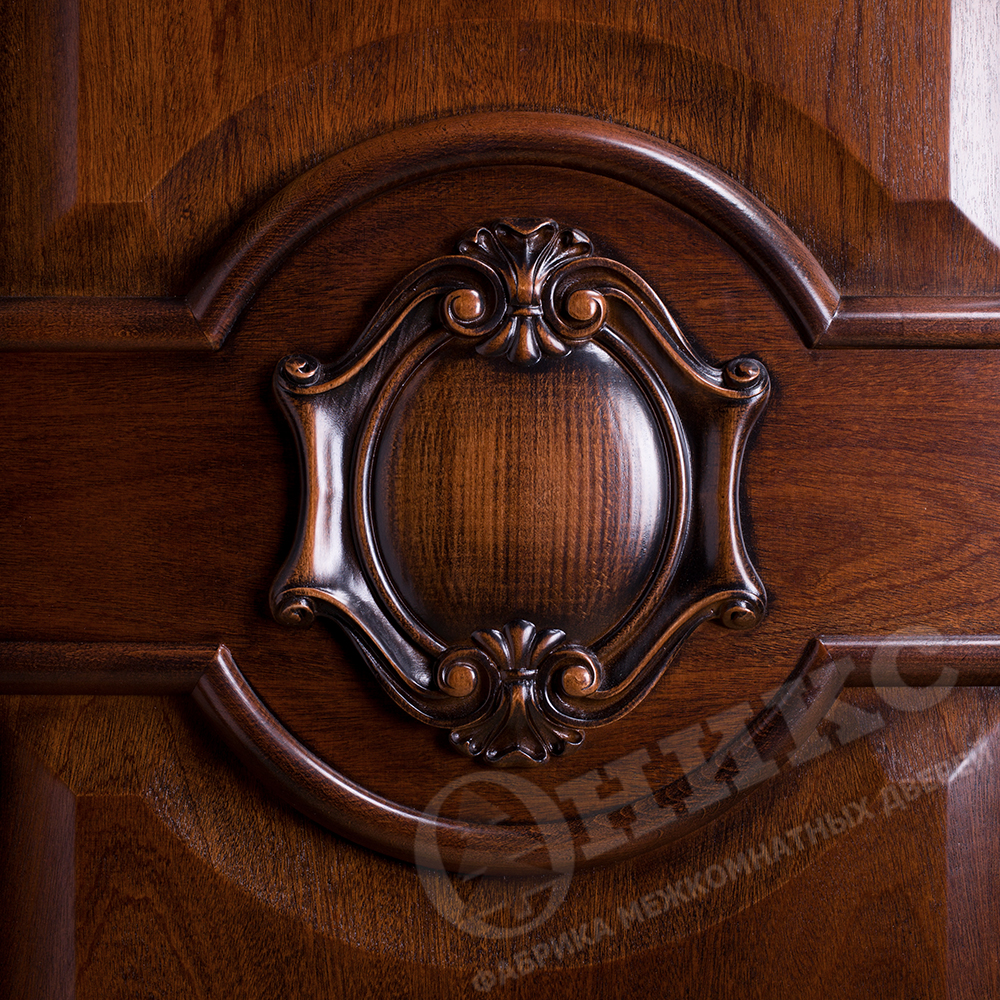 Дверь Оникс Рада эмаль слоновая кость с патиной, сатинат гравировка Ромбы. Фото №4
