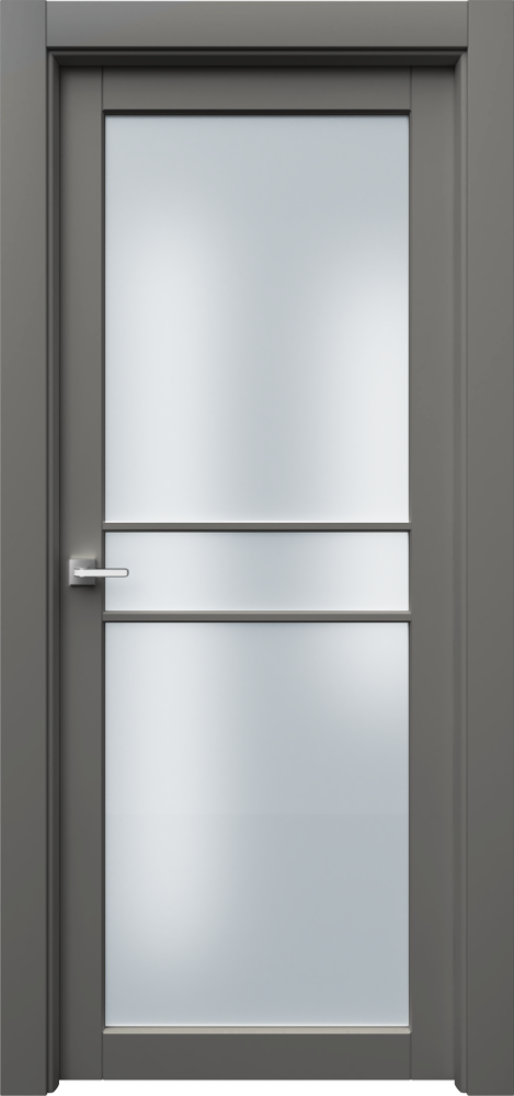 Двери в интерьере - Дверь Ронд2Р3с эмаль серая, сатинат