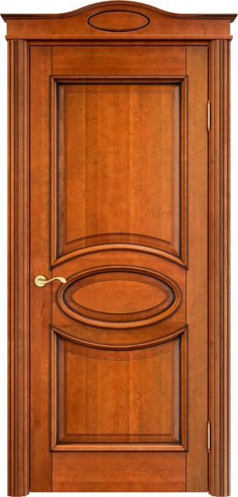 Дверь ПМЦ массив ольхи ОЛ26 медовый с патиной орех, глухая. Фото №2