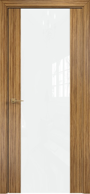 Двери в интерьере - Дверь Оникс Парма 1 зебрано, глухая лакобель RAL 0333