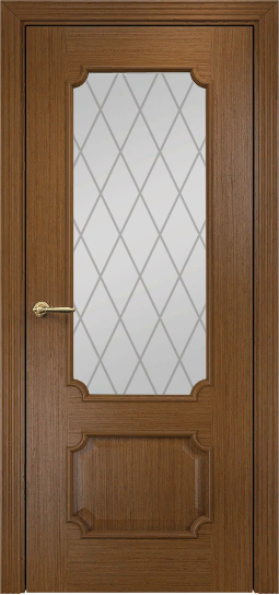 Двери в интерьере - Дверь Оникс Палермо орех, сатинат художественный ромбы