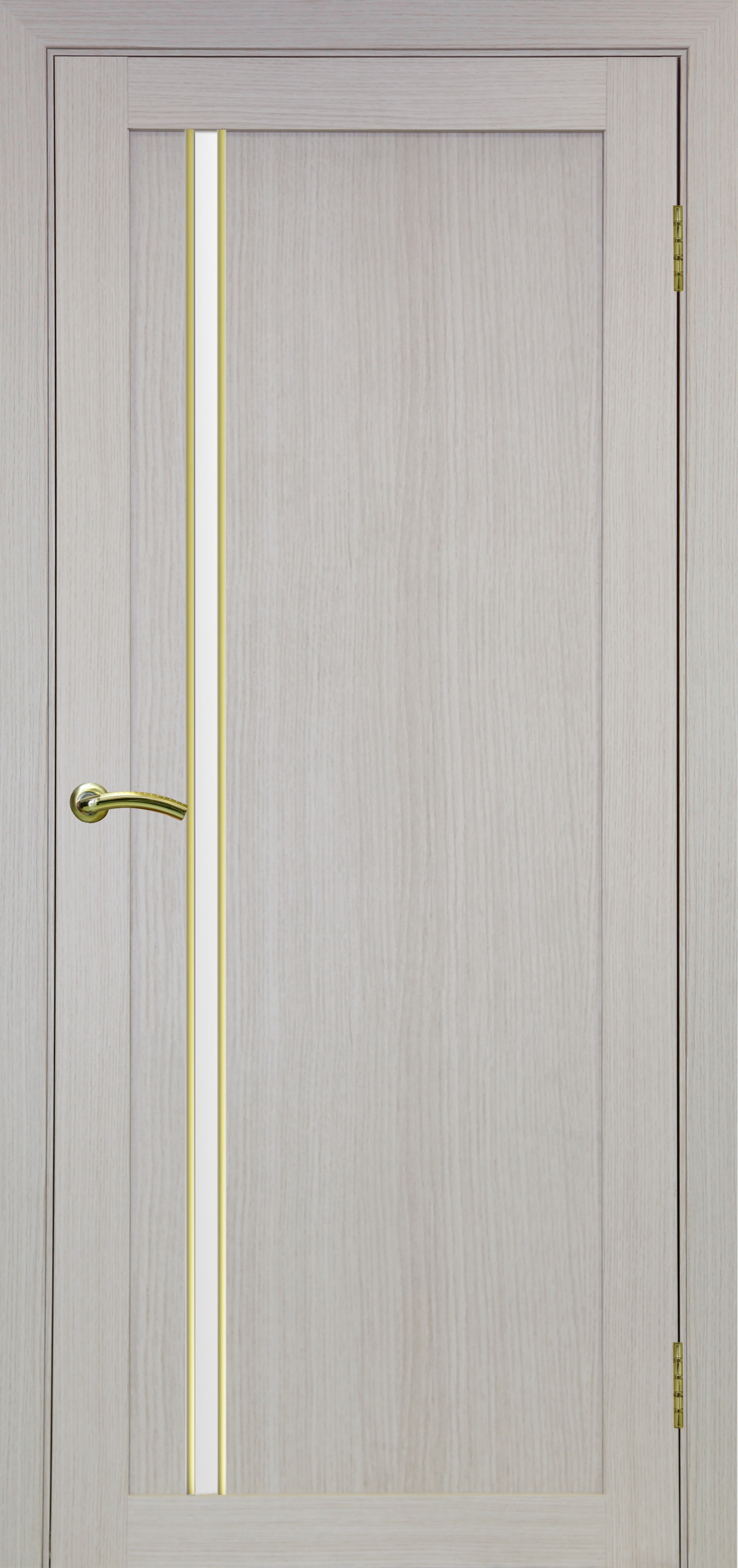 Двери в интерьере - Дверь Эко 527.121 АПС дуб беленый молдинг SG, сатинат