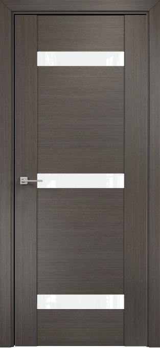 Двери в интерьере - Дверь Оникс Парма 3 серый дуб, глухая лакобель RAL 0333