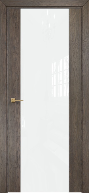 Двери в интерьере - Дверь Оникс Парма 1 дуб античный, глухая лакобель RAL 0333
