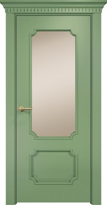 Двери в интерьере - Дверь Оникс Палермо эмаль RAL 6021, сатинат