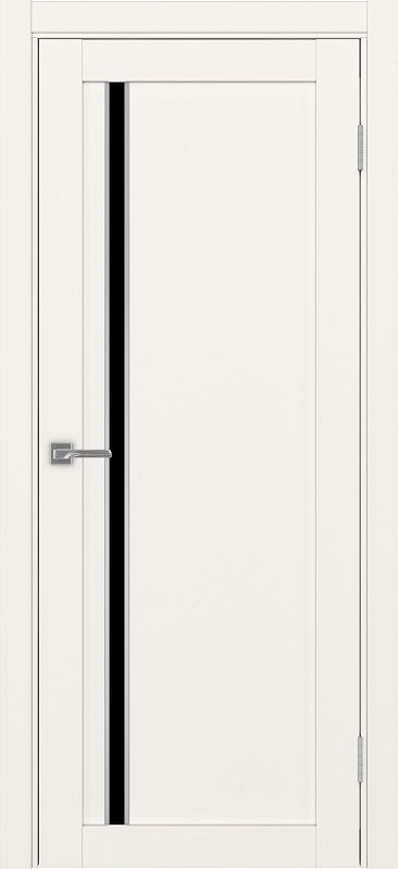 Двери в интерьере - Дверь Эко 527.121 АПС бежевый молдинг SC, lacobel черный