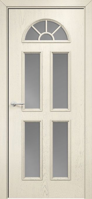 Двери в интерьере - Дверь Оникс Бостон эмаль слоновая кость патина серебро, сатинат графит