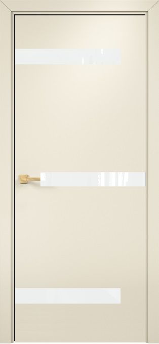 Двери в интерьере - Дверь Оникс Силуэт эмаль слоновая кость, глухая