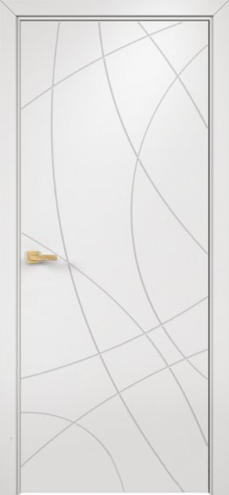 Двери в интерьере - Дверь Оникс Концепт №8 PVC белый, глухая