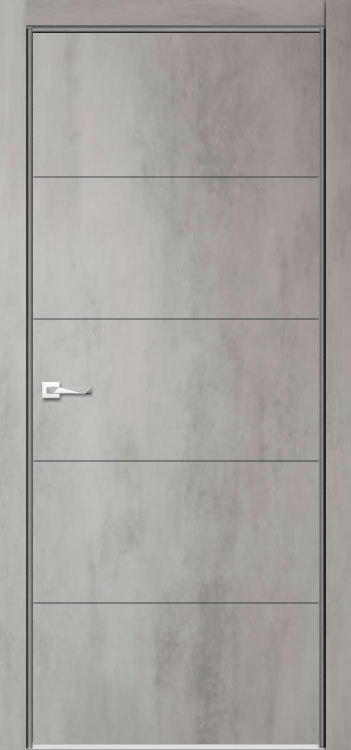 Двери в интерьере - Дверь V Лоярд эмалит Севилья 21 бетон светлый, глухая