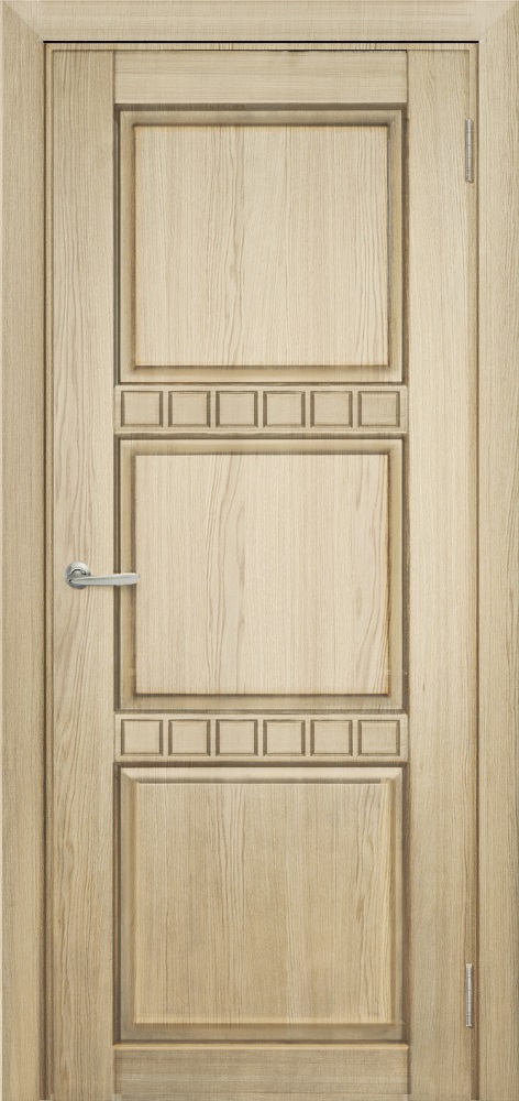 Двери в интерьере - Дверь Берест массив сосны Браво некрашеная, фреза кубик, глухая