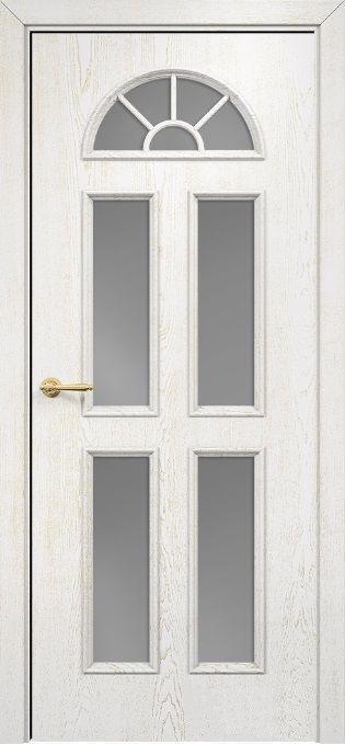 Двери в интерьере - Дверь Оникс Бостон эмаль белая патина золото, сатинат графит