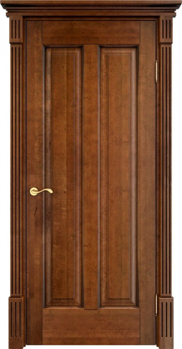 Двери в интерьере - Дверь Итальянская Легенда массив ольхи ОЛ102 коньяк с патиной, глухая
