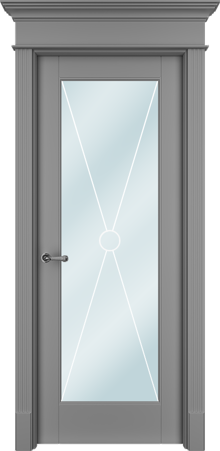 Двери в интерьере - Дверь ТанХОс эмаль серая, сатинат