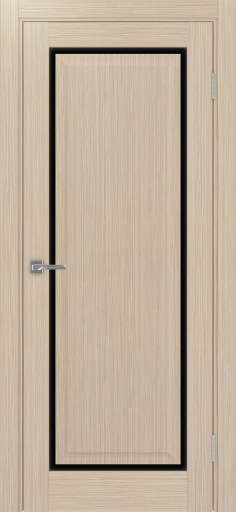 Двери в интерьере - Дверь Эко 601С.21 ОФ4 дуб беленый, lacobel черный