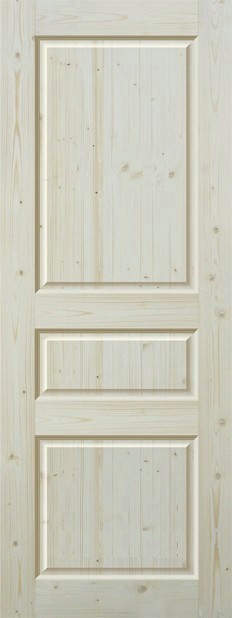 Двери в интерьере - Дверь Интерьер Уют массив сосны ДГФ-3Ф-2, сорт "А", объемная филенка 19 мм глухая