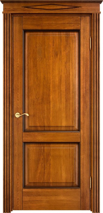 Дверь Итальянская Легенда массив дуба Д13 медовый с патиной орех, глухая. Фото №2