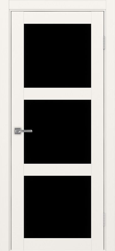 Двери в интерьере - Дверь Эко 530.222 бежевый, lacobel черный