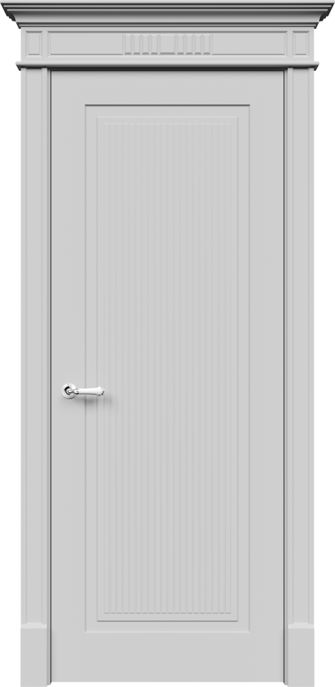 Двери в интерьере - Дверь Рим эмаль RAL 7047, глухая