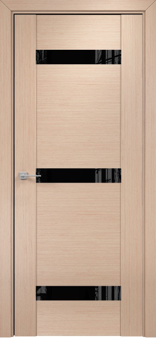 Двери в интерьере - Дверь Оникс Парма 3 беленый дуб, глухая лакобель RAL 9005