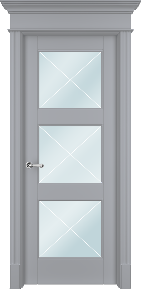 Двери в интерьере - Дверь Тан33Хс эмаль RAL 7047, сатинат