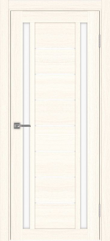 Двери в интерьере - Дверь Эко 558.212 ясень светлый, lacobel белый