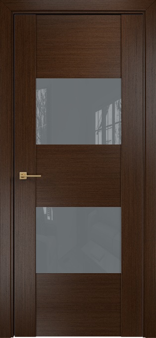 Двери в интерьере - Дверь Оникс Парма венге, глухая лакобель RAL 7040
