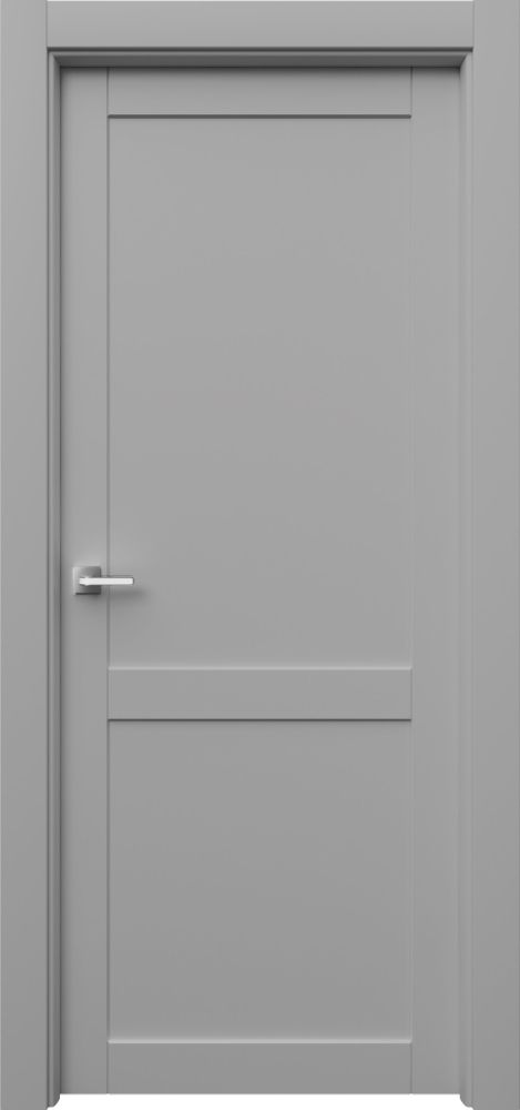 Двери в интерьере - Дверь Парнас-2 эмаль серая, глухая