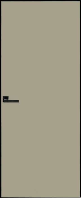 Двери в интерьере - Дверь скрытая ИУ-42 AL black с 4-х сторон, эмаль серый шелк 2,1 м