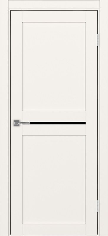 Двери в интерьере - Дверь Эко 520.121 бежевый, lacobel черный