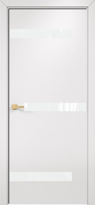 Двери в интерьере - Дверь Оникс Силуэт эмаль белая, глухая