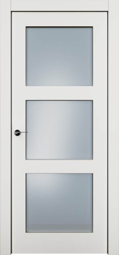 Двери в интерьере - Дверь Классика-33 эмаль RAL 9010, сатинат