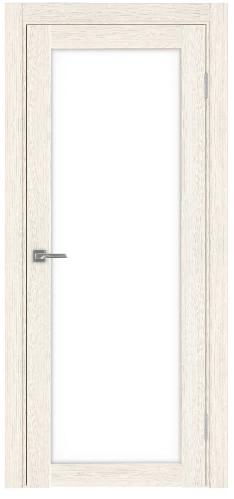 Двери в интерьере - Дверь Эко 501.2 ясень светлый, lacobel белый